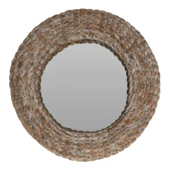 Lustro ścienne z hiacyntu wodnego beż * H&S Decoration Discount