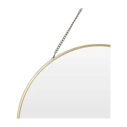 Lustro ścienne złote na łańcuszku 29 cm * H&S Decoration Clearance