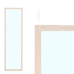 Lustro na drzwi 30x120 cm beżowe * GIFTDECOR New