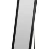 Lustro stojące podłogowe w czarnej ramie 125x36 cm * H&S Decoration Clearance