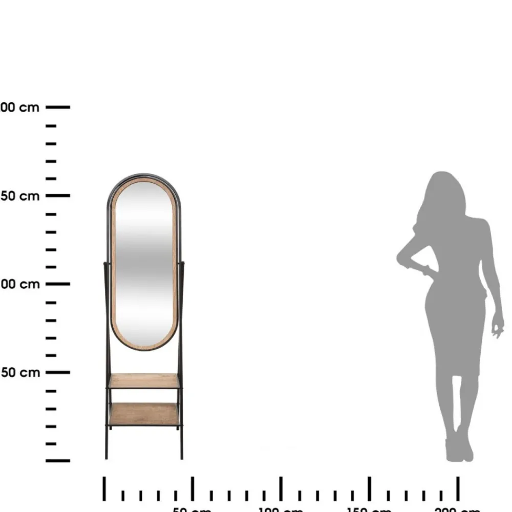 Lustro stojące z półkami Mael 160 cm * Atmosphera Online