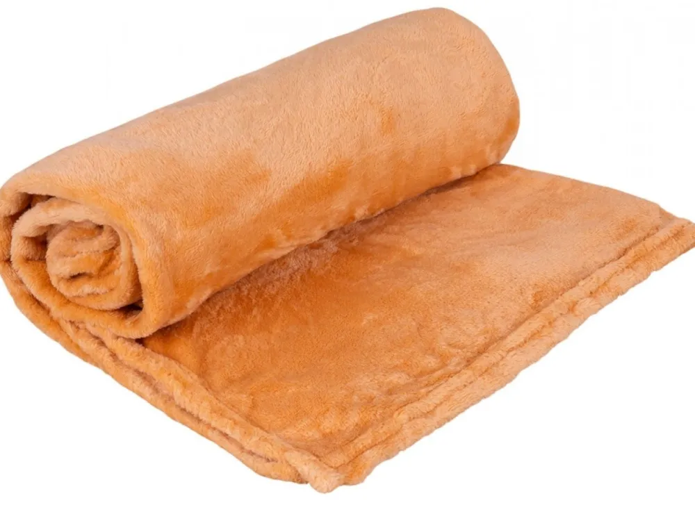 Maskotka z kocykiem BULDOG brąz 50 cm koc 160x110 cm * HowHomely Clearance