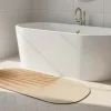Mata łazienkowa absorbująca SPLIT 45x100 cm liść beż