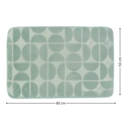 Mata łazienkowa Roy 50x80 cm zielona