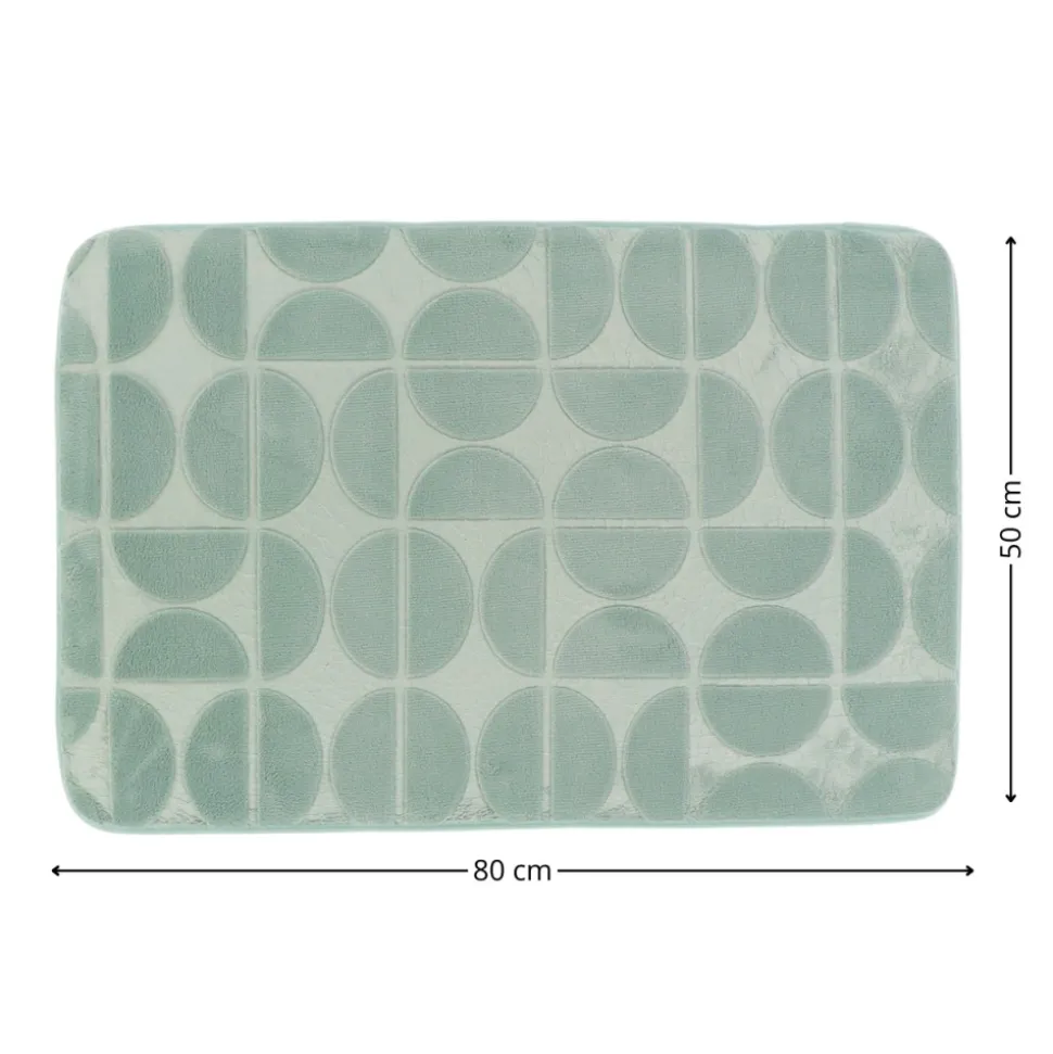 Mata łazienkowa Roy 50x80 cm zielona