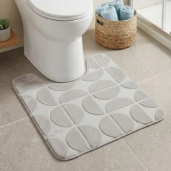 Mata pod WC Roy 45x50 cm szara