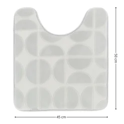 Mata pod WC Roy 45x50 cm szara