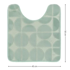 Mata pod WC Roy 45x50 cm zielona