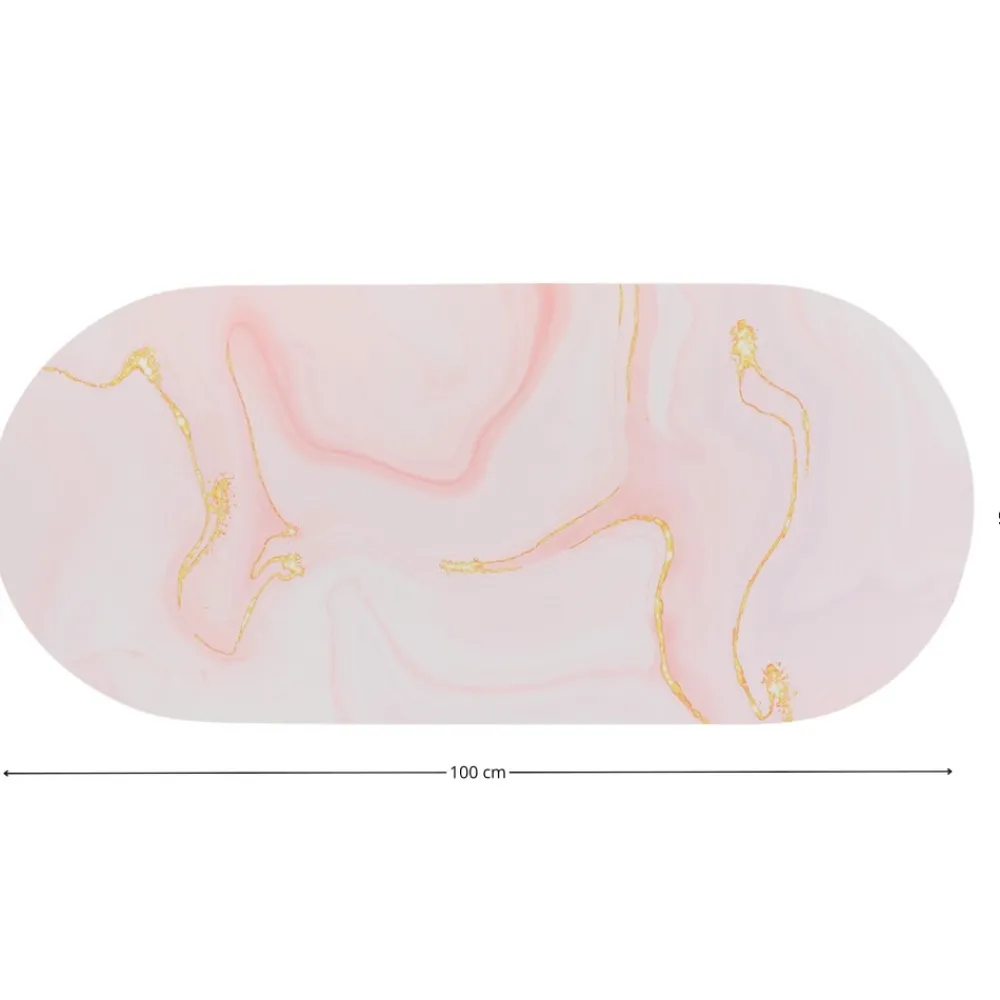 Mata łazienkowa absorbująca CARRARE 45x100 cm róż * TENDANCE Outlet