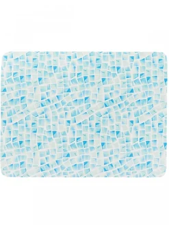 Mata łazienkowa absorbująca RAVENNE 45x60 cm niebieska mozaika * TENDANCE Sale