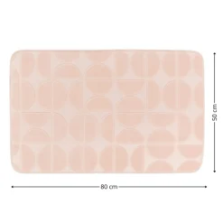 Mata łazienkowa Roy 50x80 cm pudrowy róż * TENDANCE Discount