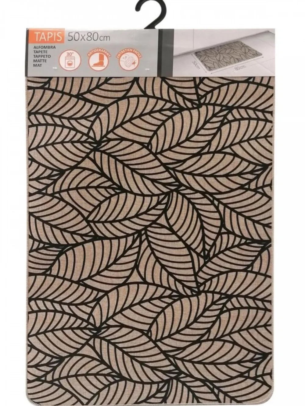 Mata kuchenna podłogowa JUNGLE beż 50x80 cm * LUANCE Hot