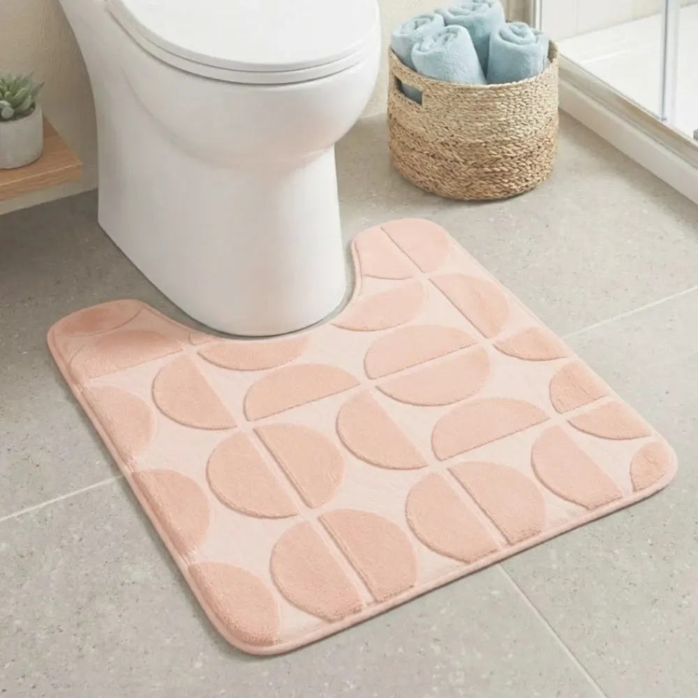 Mata pod WC Roy 45x50 cm pudrowy róż * TENDANCE