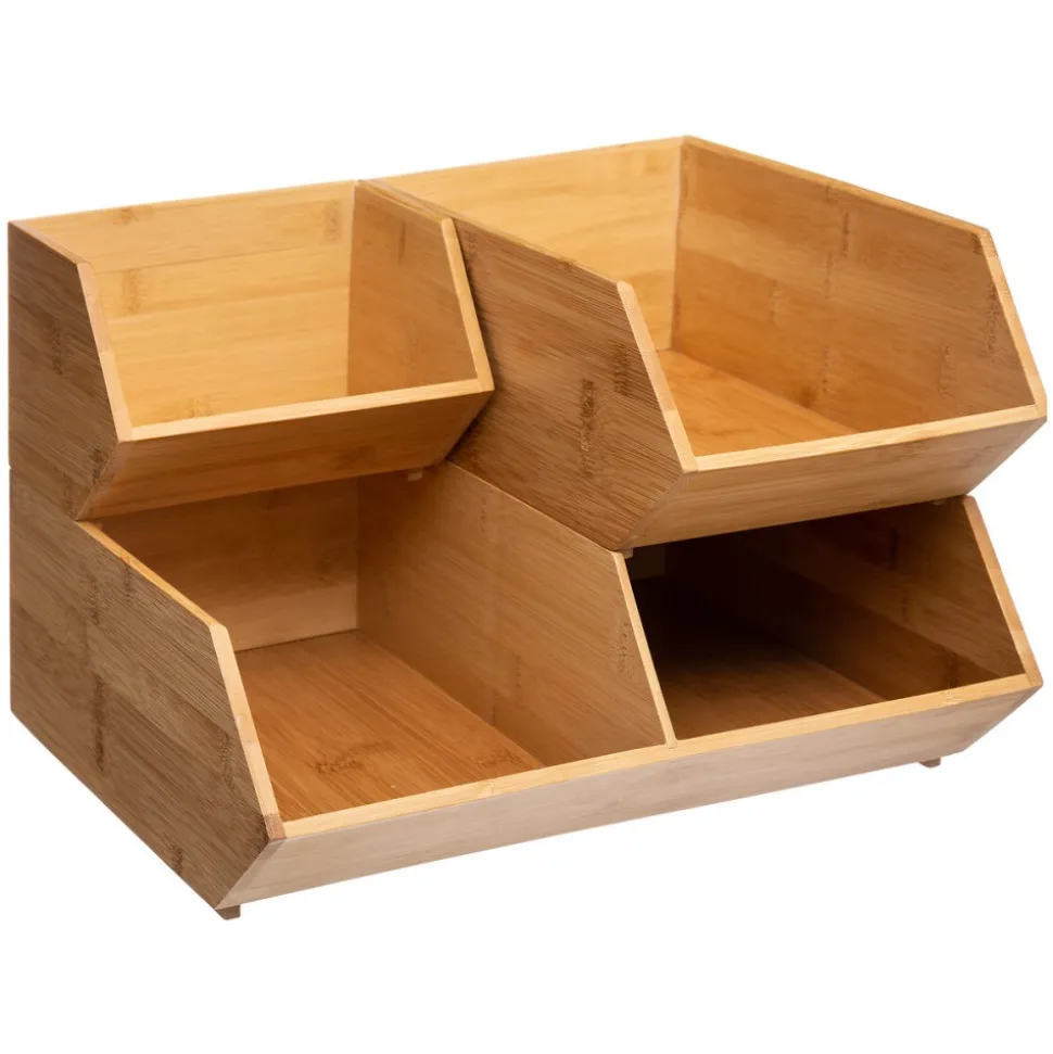 Mały organizer bambusowy