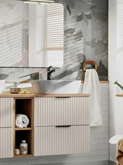 Meble łazienkowe Bella Beige z umywalką