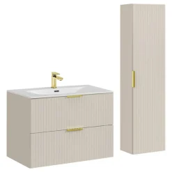 Meble łazienkowe Bella Beige z umywalką
