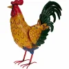 Metalowa dekoracja ogrodowa kolorowy kogut 45 cm * HowHomely Sale