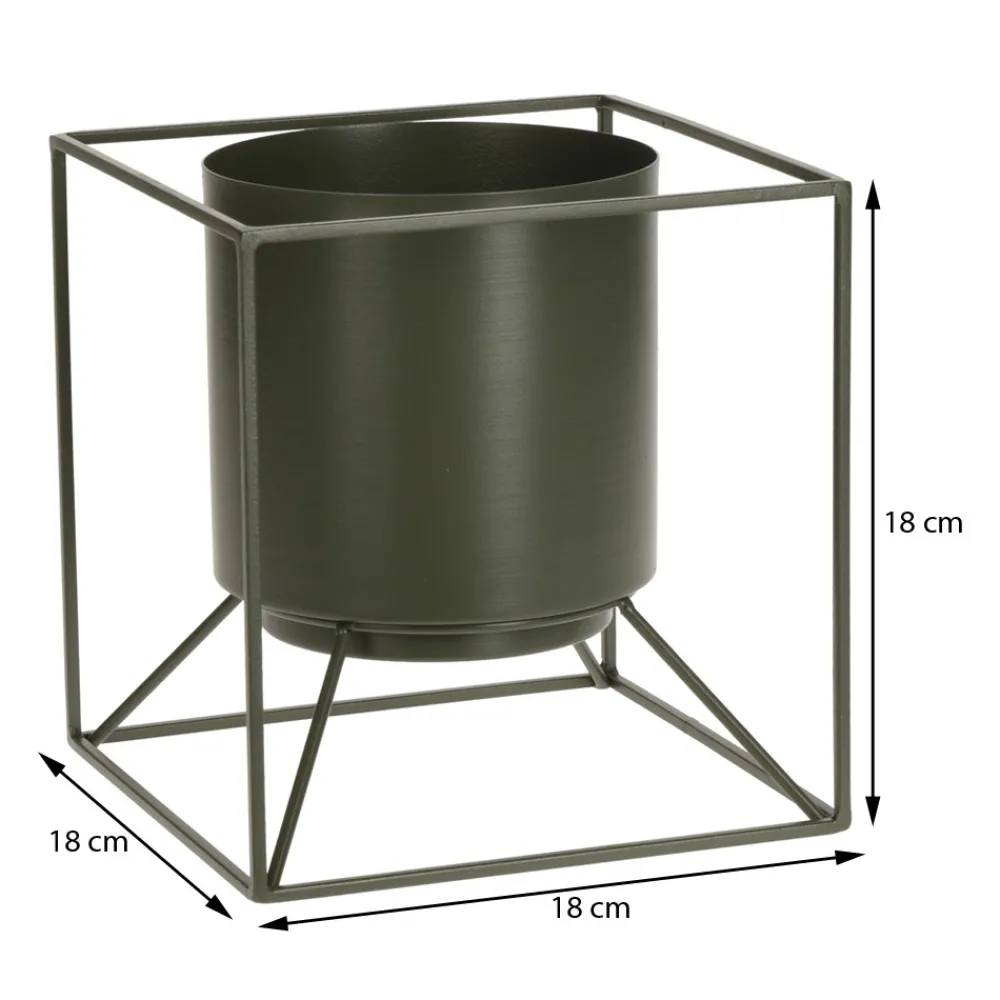 Metalowa donica na stojaku 18 cm * Outlet