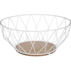 Metalowy kosz na owoce Diamond White