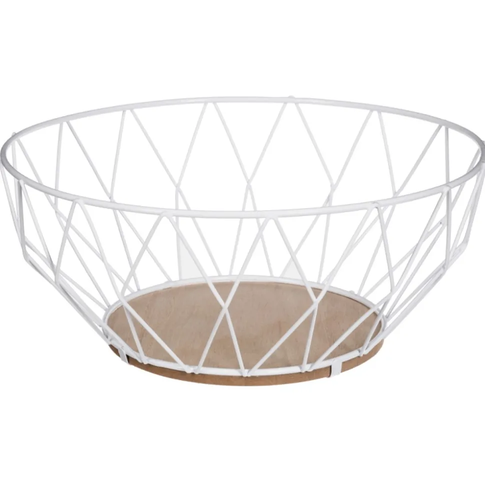 Metalowy kosz na owoce Diamond White