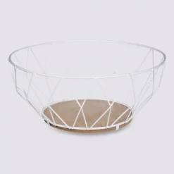 Metalowy kosz na owoce Diamond White