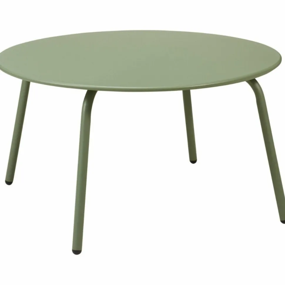 Metalowy stolik kawowy 70xh40 cm zielony mat
