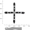 Metalowy wózek pod donicę regulowany 34-42 cm