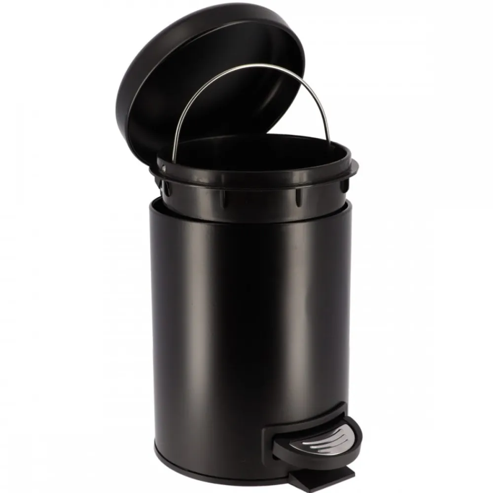 Metalowy kosz na śmieci czarny Core 3L * TENDANCE Sale