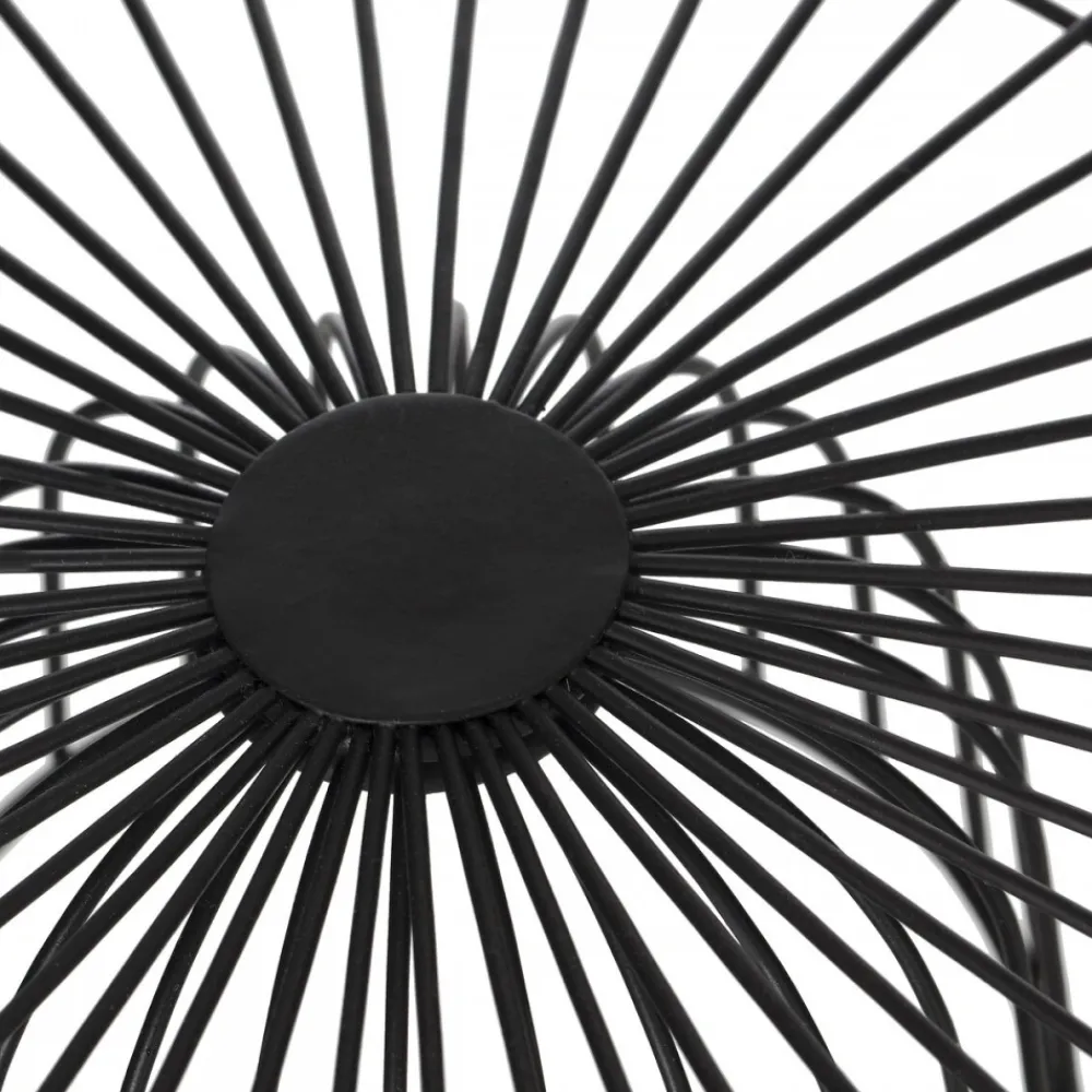 Metalowy kosz na podstawie Czarny 28 cm * 5five Simply Smart Clearance