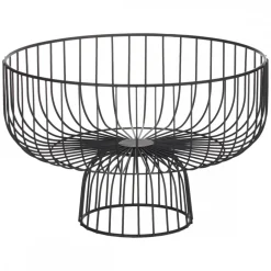 Metalowy kosz na podstawie Czarny 28 cm * 5five Simply Smart Clearance