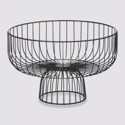 Metalowy kosz na podstawie Czarny 28 cm * 5five Simply Smart Clearance