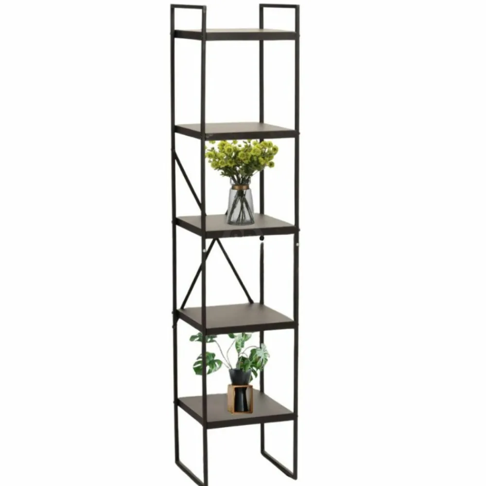 Metalowy regał stojący 5-poziomowy h130 cm * HowHomely Online