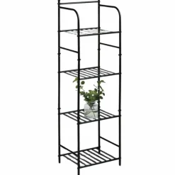 Metalowy regał stojący 4-poziomowy h115 cm * HowHomely Outlet