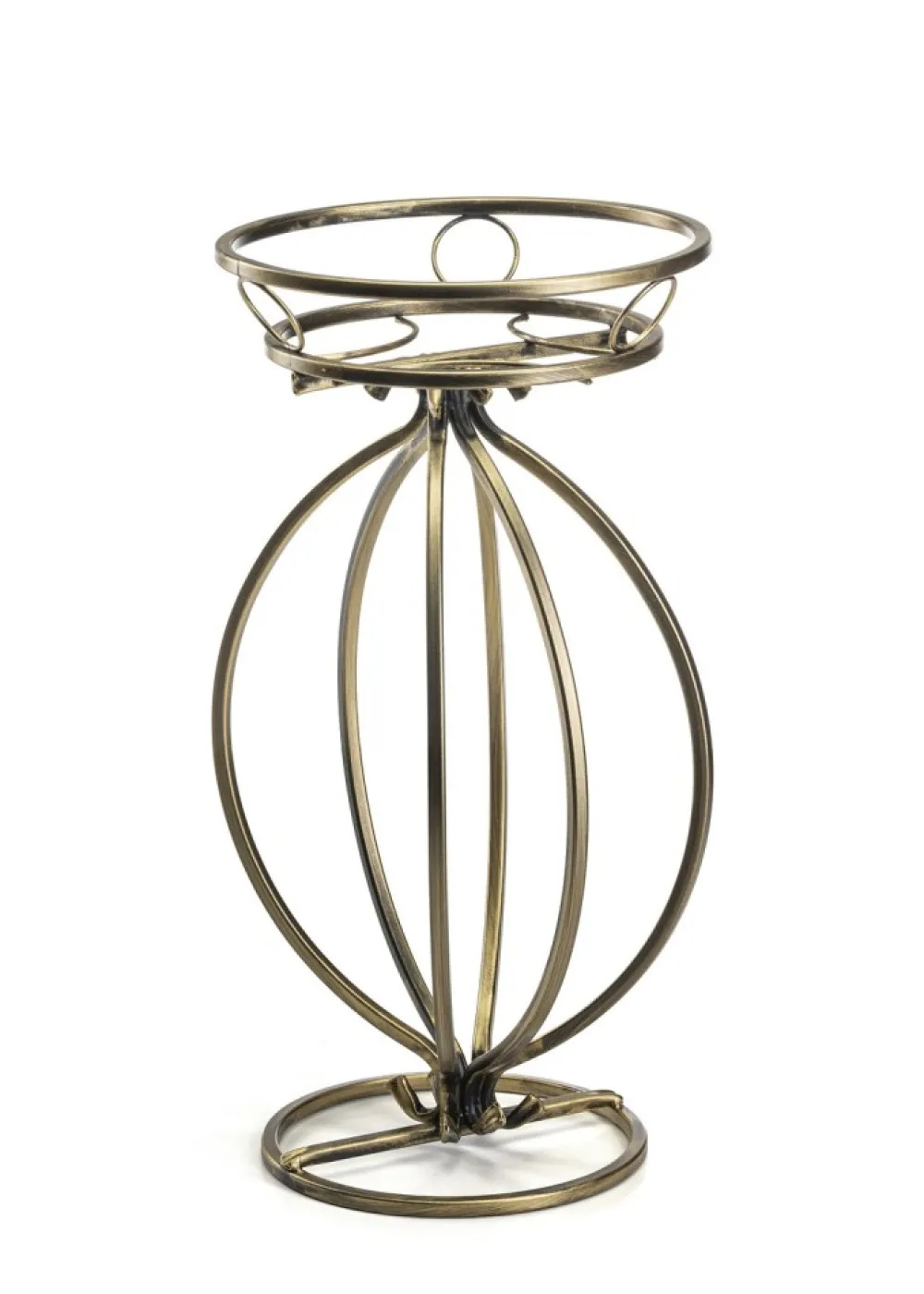Metalowy złoty kwietnik Virella 30x54 cm * Dąstal Best