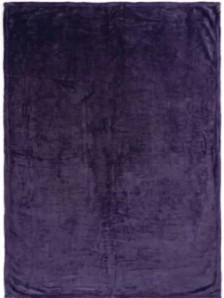 Miękki i puszysty koc VELI fiolet 160x200 cm