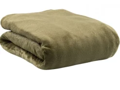 Miękki i puszysty koc VELI ciemna zieleń 160x200 cm