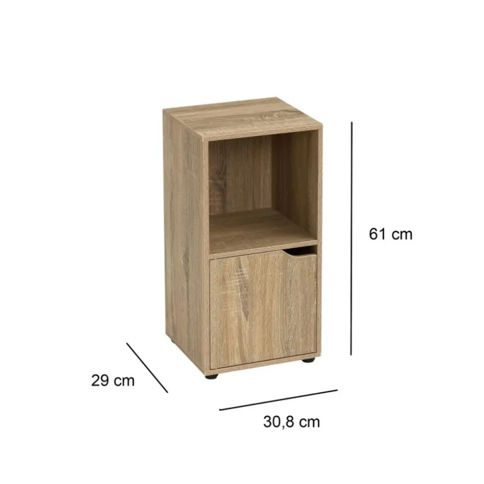 Mini Regał Cube w naturalnym kolorze 61x31 cm
