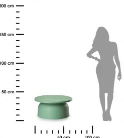 Minimalistyczny stolik OTTO2 zielony