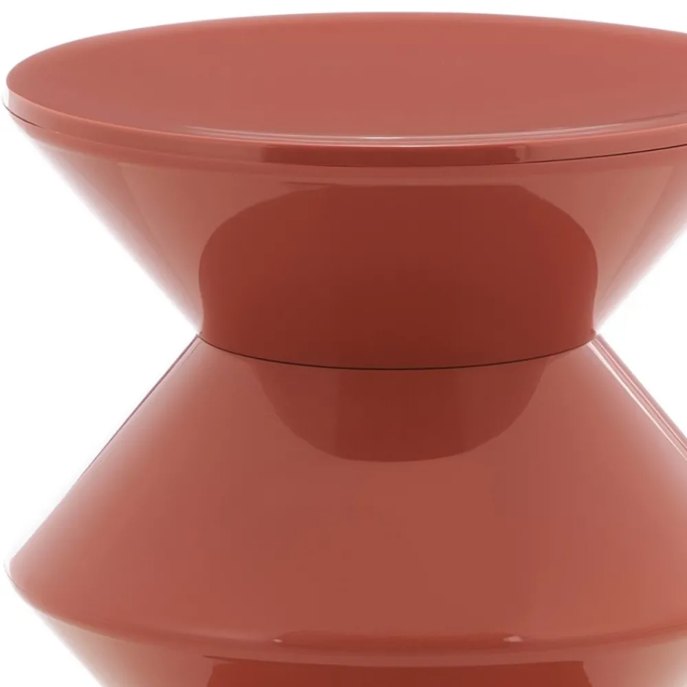 Minimalistyczny stolik FLAME czerwony * HowHomely Sale