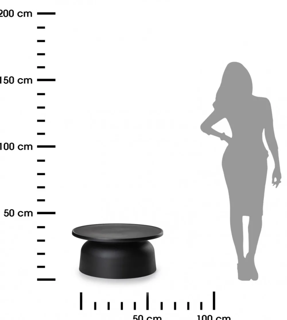 Minimalistyczny stolik OTTO2 czarny * HowHomely Discount