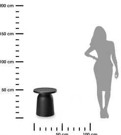 Minimalistyczny stolik OTTO1 czarny * HowHomely Hot