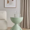 Minimalistyczny stolik RODI miętowy 36,5x41 cm * HowHomely Discount