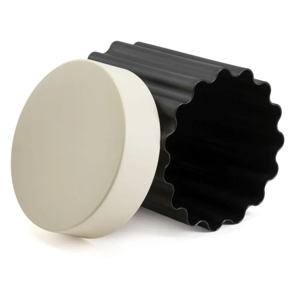 Minimalistyczny stolik SCOTT czarny beż * HowHomely Discount
