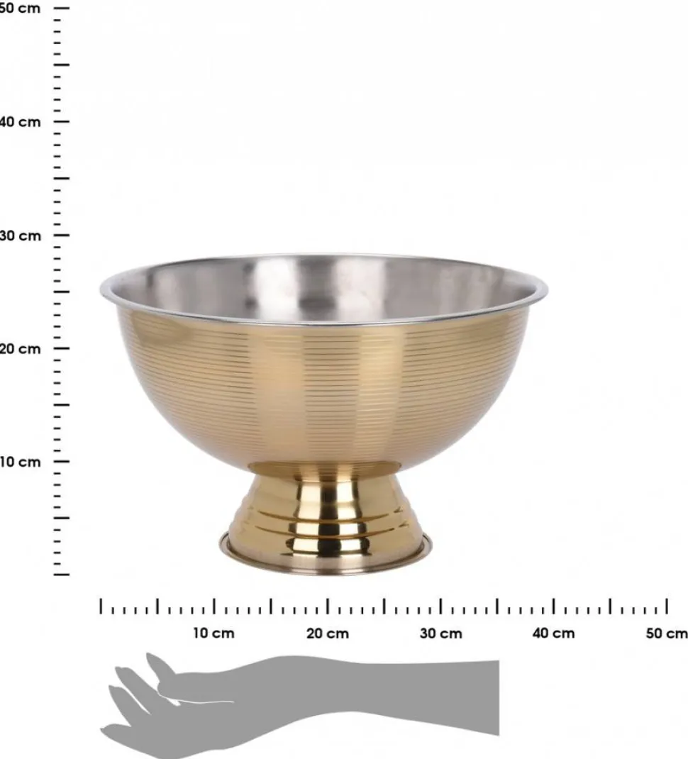 Misa na nóżce złota ze stali 39,5 cm
