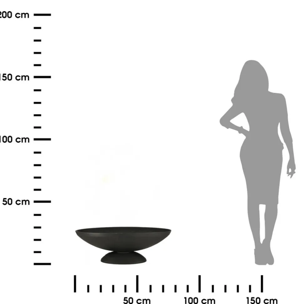 Misa ogrodowa żeliwna owalna na ognisko 77,6xh26,7 cm