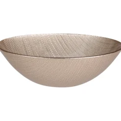 Misa szklana do serwowania w kolorze szampańskiego złota 15 cm