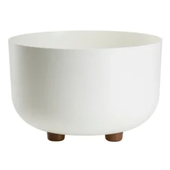 Misa TERRA na nóżkach recykling kremowa h17x26,9 cm