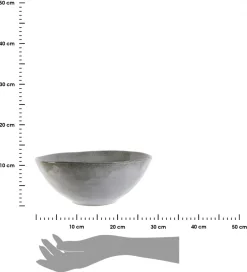 Misa ceramiczna sałatkowa Luna 3L szara * HowHomely Sale