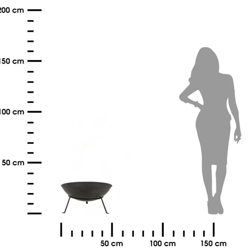 Misa ogrodowa na ognisko z podstawą 49xh24,7 cm * Esschert Design Discount