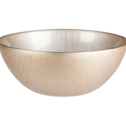 Misa szklana do serwowania w kolorze szampańskiego złota 21 cm * Siaki Collection Outlet